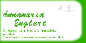 annamaria englert business card